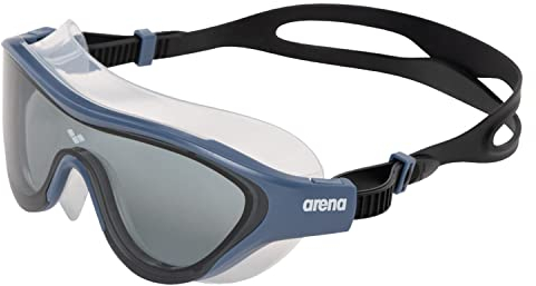 ARENA The One Schwimmmaske für Erwachsene, Unisex-Schwimmbrille mit Großen Linsen, UV-Schutz, Selbstregulierender Nasensteg, Orbit-Proof-Dichtungen, Anti-Beschlag-Beschichtung