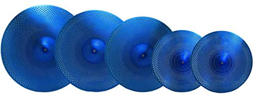 platillos Juego De Platillos Mudos Azules 14''HH+16''Crash+18''Crash+ 20'' Ride+Bolsa para Platillos