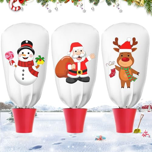 Hyran Tessuto Non Tessuto per Piante, 3 Pezzi Telo per Piante Inverno Antigelo, Telo Copri Piante Inverno, Cappuccio Protezione Piante, Copertura Piante Inverno, Telo Piante Antigelo, 90x110cm