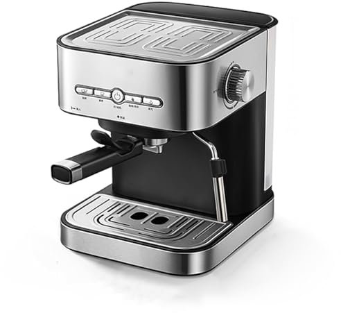 ZHJOPP Latte Cappuccino Maker, Espresso Machines, 19 Bar Pump Pressure + Milk Frother Steam Wand, 1.4L Removable Water Tank, for Home Barista Brewing