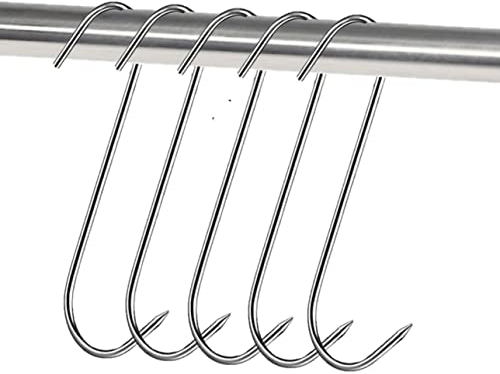 Ã‚ Butcher's / Smoking / Food S-Hooks D5.0 x 120, Stainless Steel by Fleischerhaken