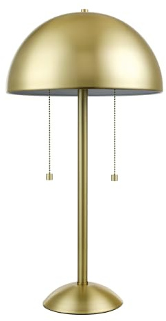 Novogratz x Globe 21 2-Light Matte Brass Table Lamp