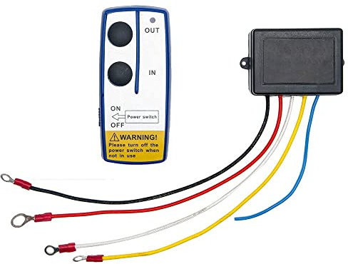 MASO 12 V paket med trådlös fjärrkontroll för vinsch, universell handströmbrytare för bil och lastbil