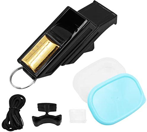 Hsthe Sea Kit de sifflet d'arbitre Professionnel sifflet de Sport sifflet de Football pour la Survie Basket Football Volley-Ball