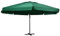 Festnight Sonnenschirm 6m Durchmesser Sonnenschirm Alu Gartenschirm Schirm mit Aluminium-Mast Grün Große Kreuzstandfuß Marktschirm Sonnenschirm Groß