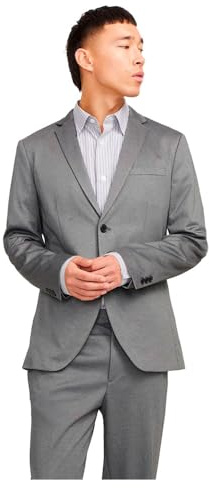 JACK & JONES Jjejaxon jersey kavaj för män, Mörkgrå melange/passform: smal passform, 54
