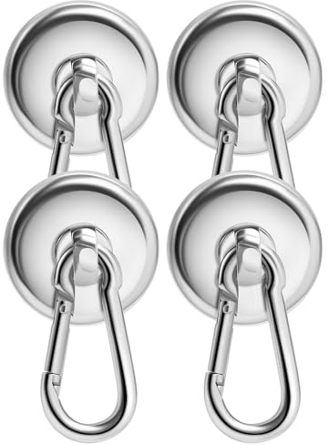 Grtard 4er-Pack 110LBS+ Robuste Magnethaken, Magnete mit Haken, starke Magnethaken für Zuhause, Küche, Arbeitsplatz