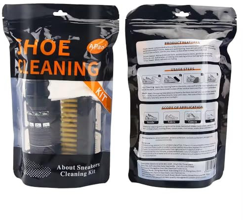 FeRey Tools Sneaker Reiniger Set – Schuhreiniger & Turnschuh Reiniger für Wildleder, Nubuk, Suede & StoffSchuhputzmittel inkl. Bürste & Mikrofasertuch Sneaker Schuhreiniger Set 150ml