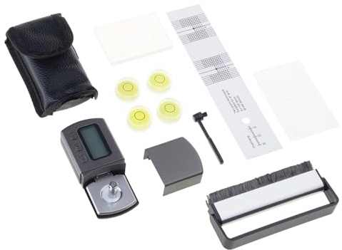 Azxcvbnm Turntable Tools Setup Kit Alignment Protractor Turntable LCD Force Scale Meter Gauge For LP Record Player Meter Gauge