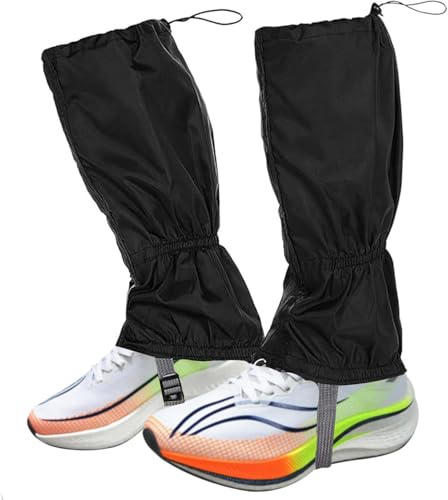 LEOUEANR 1 Pair Hiking Gaiters, Waterproof Adjustable Breathable Leg Covers for Hiking Climbing Trekking Snow Walking Outdoor Pants Protective Gear