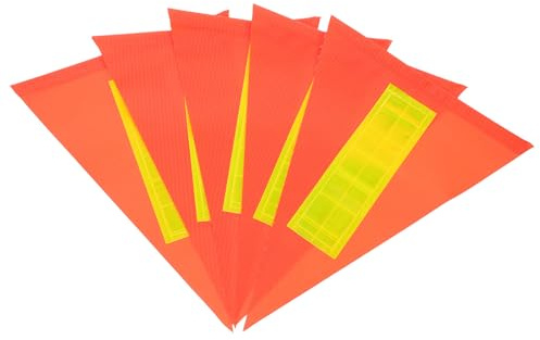 ifundom Bandiere Triangolari per Bicicletta 5 Pezzi Riflettenti Dimensioni 21X30X30 CM per Segnalazione Ragazzo Ragazza e Ciclisti