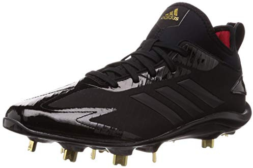 adidas Adizero Stabile Pro Low Chaussures de baseball à crampons métalliques, Core Black, 40 EU
