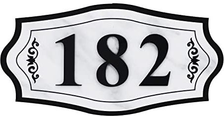 Personalized Modern Acrylic House Number Sign - 3D Self-Adhesive Wall Plaque With Custom Address and Name Plate - Classic Art Door Decor