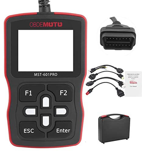 Motorcycle Scanner, OBD2 Code Reader Automotive Diagnostic Tool Car Engine Fault Code Reader Diagnostic Scan Tool for All OBD II Protocol Cars Motorcycle Scanner