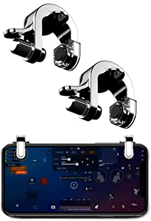 Handy Mobile Game Controller 100% Metall Trigger Tragbar Gaming Gamepad für PUBG Mobile Trigger, für iPhone/Android, IFYOO Z108 Feuer Shooter Tasten Griff L1 R1 Triggers【1 Paar】