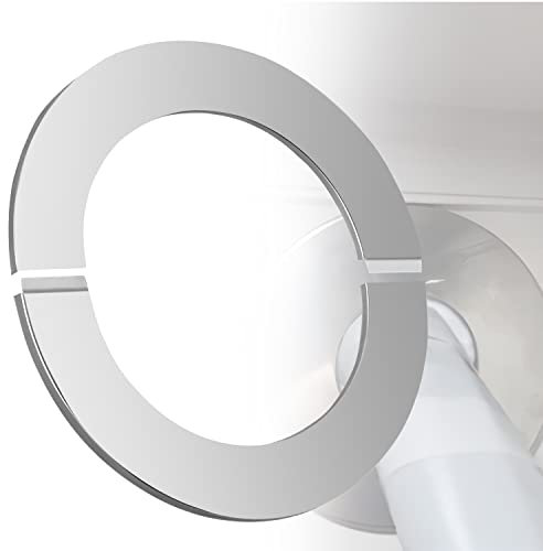 Stove Pipe Rosette 90 mm Two-Piece Pipe Collar Wall Rosette Stainless Steel Diameter 91 mm Hole Diameter / Edge 25 mm