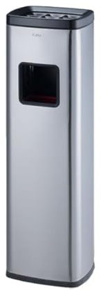 SLMSMSH Cendrier Debout Colonne de Cendres Verticale sur Pied en Acier Inoxydable, Seau à Cendres intérieur, Zone Fumeur extérieure avec cendrier Cendrier pour l'extérieur
