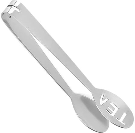 Clip per colino da tè, pinza per spremere bustine di tè, spremiagrumi per bustine di tè in acciaio inox, filtro per cucchiaio, clip per colino da tè, adatto per afferrare cubetti di ghiaccio, zucchero