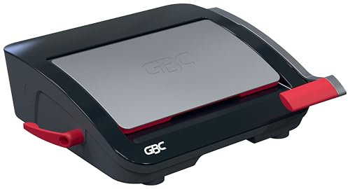 GBC CombBind CB20 Manuelles Bindegerät - Bindet 240 A5/A4-Blätter, kompaktes und leichtes Design, stanzt 20 Blätter, Schwarz/Silber, 4410062