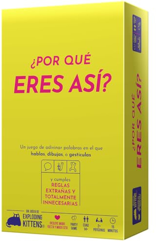 Asmodee ¿Por qué eres así? Juego de Adivinar Palabras En El Que Hablas, Dibujas O Gesticulas, A Partir de 14 Años, A Partir de 2 Jugadores, 15 Minutos por Partida, Español
