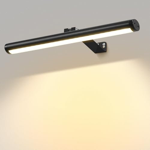 Wireless Picture Lights for Wall, 4000mAh Battery Operated Wall Lights with Remote Control, 3 Color Temps, Brightness Adjustable, Dimmable, Rechargeable LED Picture Lights for Painting Arts Dartboard