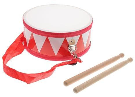 Tamburo Piccolo Didattico in Nylon e Legno per Bambini