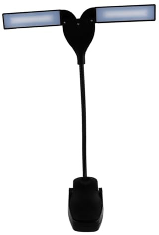 TOYANDONA Adjustable Piano Music Stand LED Lamp with Touch-Activated Soft Light, Abs Material, USB Plug-in Power Supply, Eye-Friendly Desk Light for Practising Musicians