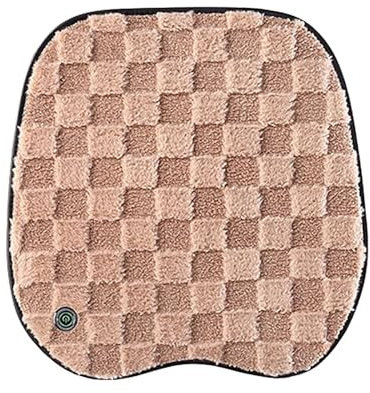 Stol Heater Pad, Sittvärmare Kontorsstol med 3 Heat Settings, Bärbar Värmedyna för Kontorsstol Rocking Stol Datorstol (Brown)