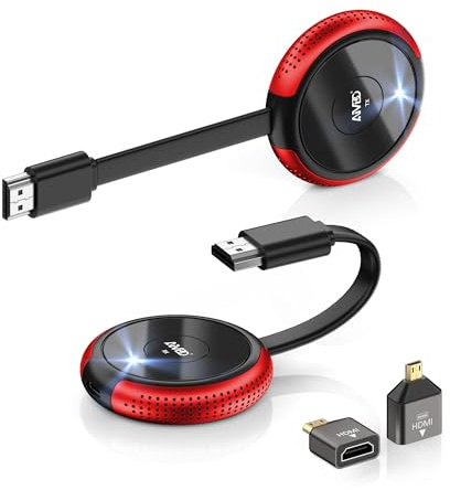 HDMI Wireless Trasmettitore e Ricevitore 4K/5.8G, HDMI Senza Fili Wireless Transmitter Receiver Estensore, Audio Video per Laptop/TV Box/USBC/Camera/PC/PS a HDTV/Monitor/Proiettore 165FT/50M