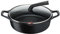 Lagostina Aroma - Cazuela baja con 2 asas con tapa, olla de aluminio fundido Ø28 cm, olla inducción, gas y horno con cocción Thermo-Signal, revestimiento Titanium, tapa de cristal