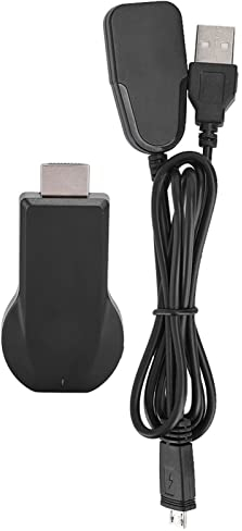 Dongle de Pantalla Inalámbrica, WiFi 1080P HDMI Display Receiver, WiFi Streaming Video Receiver Support for Miracast DLNA, Support Mirror Phone, Tablet, Laptop to HDTV, No Apps