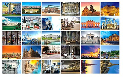 Fendawn Strive 30 Stück schöne künstlerische klassische Landschaft Postkarte Künstlerische Retro Foto Postkarten Österreich