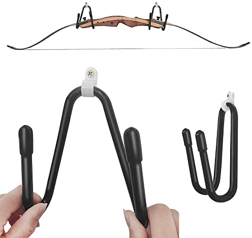 SHARROW Tiro con L'Arco Supporto per Arco per Montaggio a Parete Appendiabiti da Parete Bow Stand Supporto Universale dell'Arco per Il Tradizionale Arco Recurvo Longbow