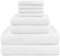 HOMEXCEL Juego de Toallas de baño de 8 Piezas, Toallas de baño de Microfibra, 2 Toallas de baño, 2 Toallas de Mano y 4 paños de Lavado, Toallas súper Suaves y Altamente absorbentes para baño,