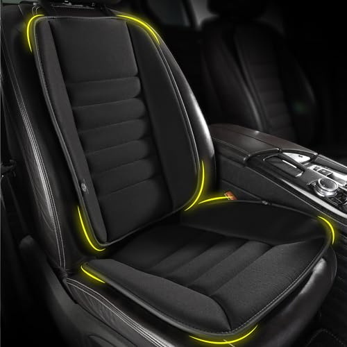 kingphenix Coussin de siège de voiture avec oreiller de soutien dorsal : Design en mousse à mémoire de forme pour un confort amélioré et un soulagement de la douleur, idéal pour les conducteurs et