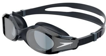 Speedo Unisex-Adult Hydrosity 2.0 Swimming Goggles | Anti-fog | Anti-leak, Black/Oxid Grey/Smoke, One Size