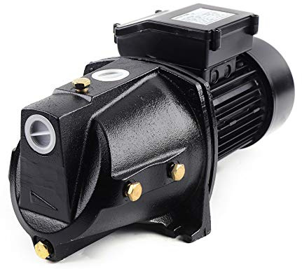 1HP Cast Iron Shallow Well Jet Pump, High Pressure Self-Priming Water Deep Well Jet Pump 110V 750W Heavy-Duty Automatic Pressure Switch Cast Iron Convertible Pump, 3420 RPM(1HP)