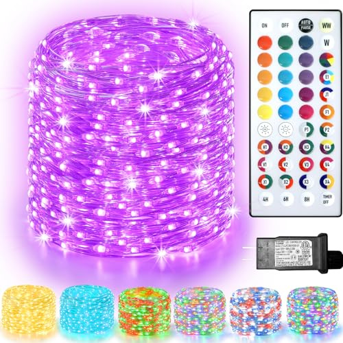 Lovelite 200 LED Fairy Lights Color Changing, 66 FT 35 Colors Easter Pastel Lights with Remote, Twinkle String Lights for Bedroom Christmas Holiday Wedding Party Indoor Outdoor Decor