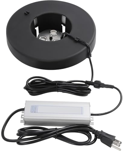 Generador de Niebla ultrasónico de 3 Cabezales: máquina humidificadora de 900 ml/h for Fuentes, acuarios y nebulización de Jardines, hidroponía y Salas de Cultivo en Interiores.