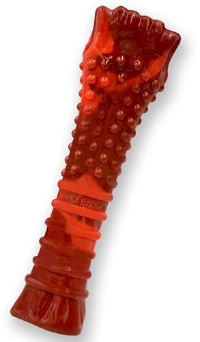 Nylabone Extreme Tough Dog Chew Toy Bone, Durable, Cleans Teeth, Beef Jerky Flavour, X-Large, for Dogs Over 23 kg