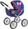 Kinderplay Puppenwagen ab 2, 3 Jahre Kinderwagen Spielzeug - Marineblaue, Puppenwagen Kombi, Leichte und Stabile Konstruktion, Höhenverstellbar 54 cm, Spielzeug Draussen, KP0260T