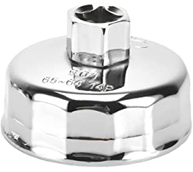 Tiardey Oil Filter Wrench 65mm, 901 Aluminum Oil Cap Filter Wrench Car Socket Remover Tool