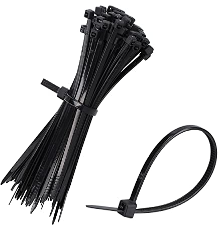 mumbi Fascette stringicavo nero 150 mm x 2,5 mm resistente ai raggi UV, protezione antincendio UL 94 V2, set professionale da 100 pezzi