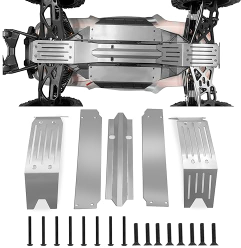 Runup Edelstahl Chassis Armor Skid Plate Guard Protect Set für 1/5 X-MAXX Xmaxx 6S 8S RC Buggy Truck Upgrade Teile
