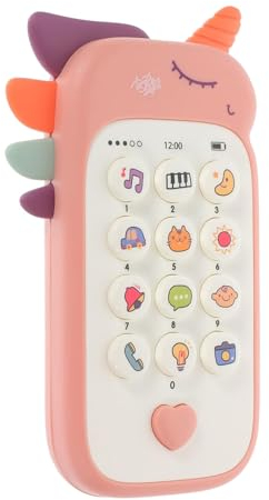 Collazoey Baby Handy,Baby Spielzeug ab 6 9 Monate, Lernspaß Smart Phone mit Liedern Geräuschen Wörter Sätze und Blinkenden Lichtern,Geschenk Mädchen Jungen (Rosa)