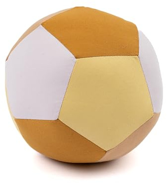 Fabelab Tygboll Baby Lila Mix | Greppboll för bebisar | Tvättmaskinssäker babyboll | Barnboll i 100% ekologisk bomull | Mjukbollar för hand- och ögonkoordination