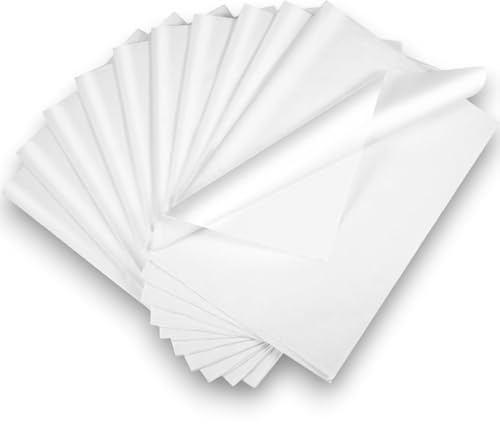 Confezione 5 Kg Carta Velina Bianca 100x140 cm - 21 gr. Carta per Cartamodelli da Sarta e Imballaggio Circa 200 Fogli