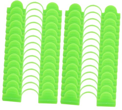 ORFOFE 50 Stück Gewächshauszubehör Befestigungsklammern Aus Kunststoff Gartenclips Kunststoff-gewächshausclip Thermofolienklemme Für Gewächshäuser Gewächshaus-befestigungsclip Plastik