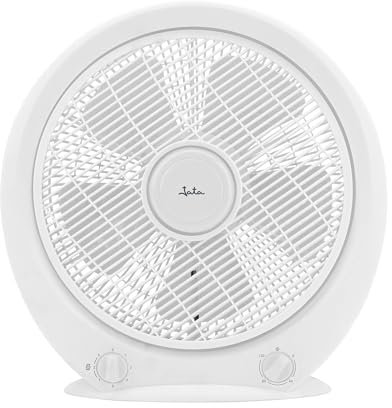 JATA JVVS3115 - Ventilador de Suelo 40 W. 5 Aspas. 3 Velocidades. Temporizador 2 h. 30 cm de Diámetro. Apagado automático. 2249,4 m3/h. 63,5 dB. Silencioso. Altura: 40 cm. Bajo consumo