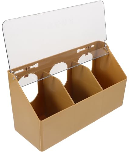 ifundom Boîte Alimentation Suspendue pour Pigeons et Perroquets Distributeur de Nourriture pour Cage Capacité Spacieuse Facile à Installer et Nettoyer